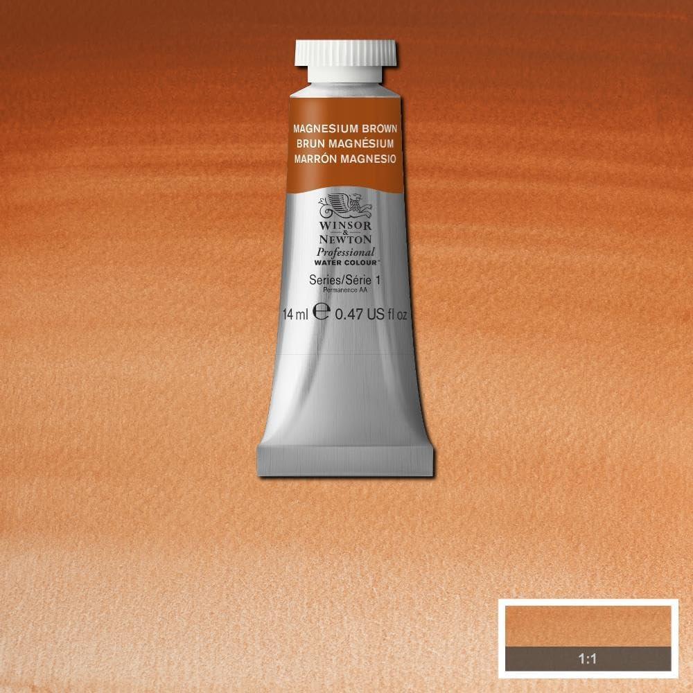 imageWinsor amp Newton Professional Watercolour Revival Collection Half Pan Tyrian PurpleMagnesium Brown