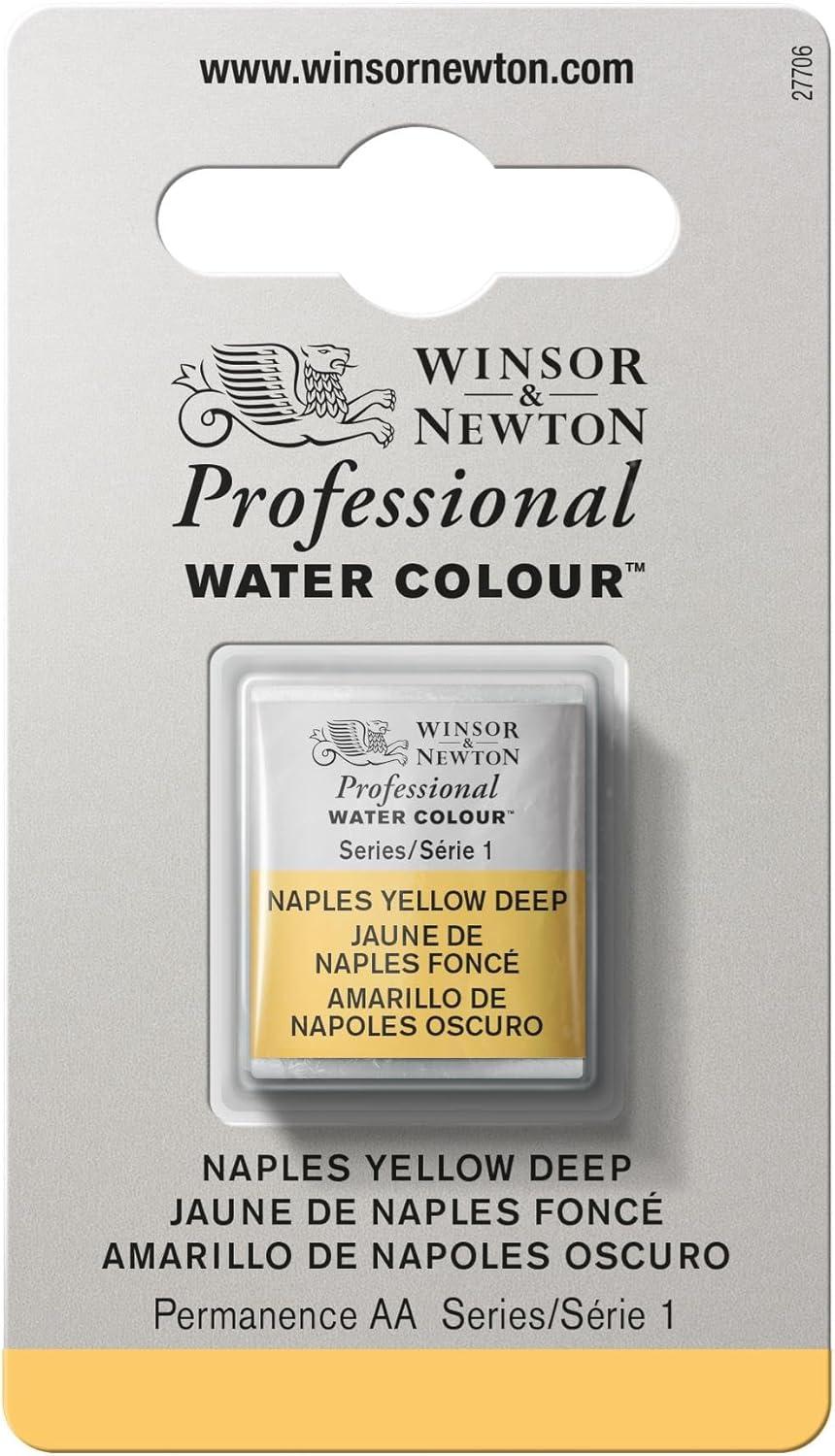 imageWinsor amp Newton Professional Watercolour Revival Collection Half Pan Tyrian PurpleNaples Yellow Deep