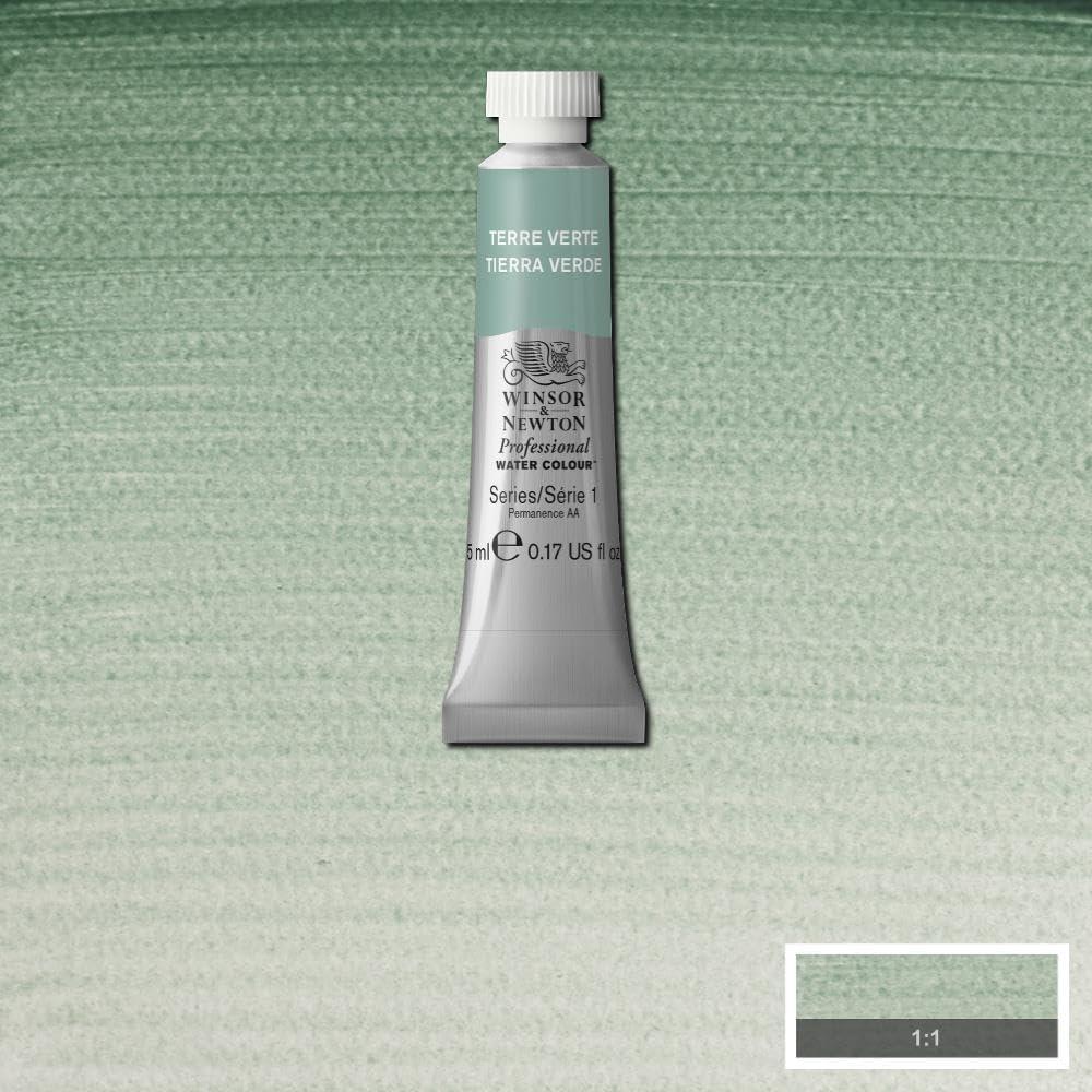 imageWinsor amp Newton Professional Watercolour Revival Collection Half Pan Tyrian PurpleTerre Verte