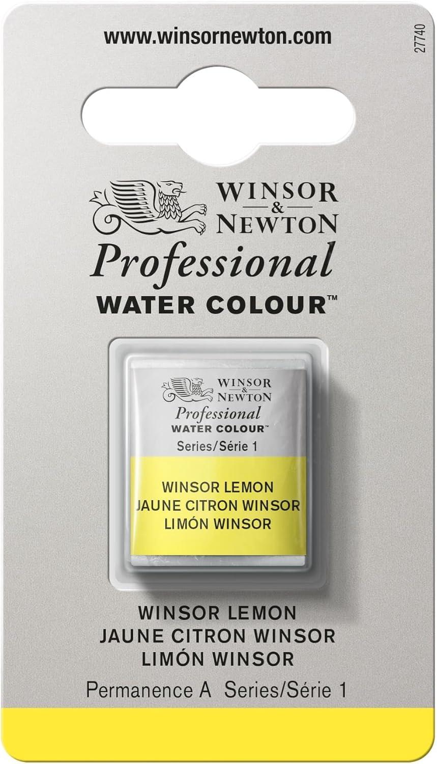 imageWinsor amp Newton Professional Watercolour Revival Collection Half Pan Tyrian PurpleWinsor Lemon