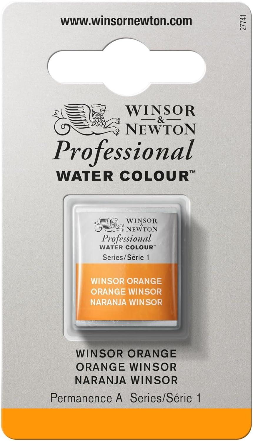 imageWinsor amp Newton Professional Watercolour Revival Collection Half Pan Tyrian PurpleWinsor Orange