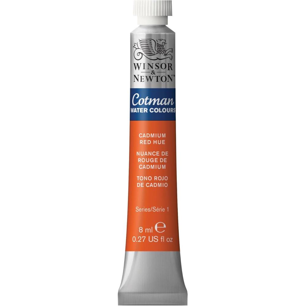 imageWinsor amp Newton Cotman Watercolor Paint 21ml 071oz Tube Intense Phthalo BlueCadmium Red Hue