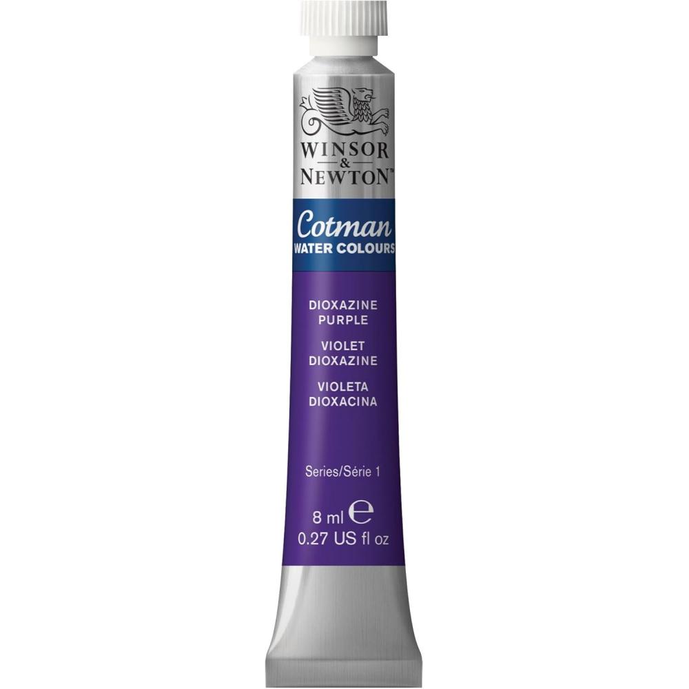imageWinsor amp Newton Cotman Watercolor Paint Half Pan Alizarin Crimson HueDioxazine Violet