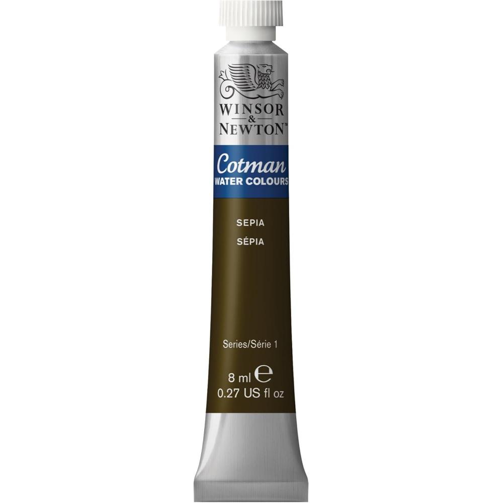 imageWinsor amp Newton Cotman Watercolor Paint Half Pan Alizarin Crimson HueSepia