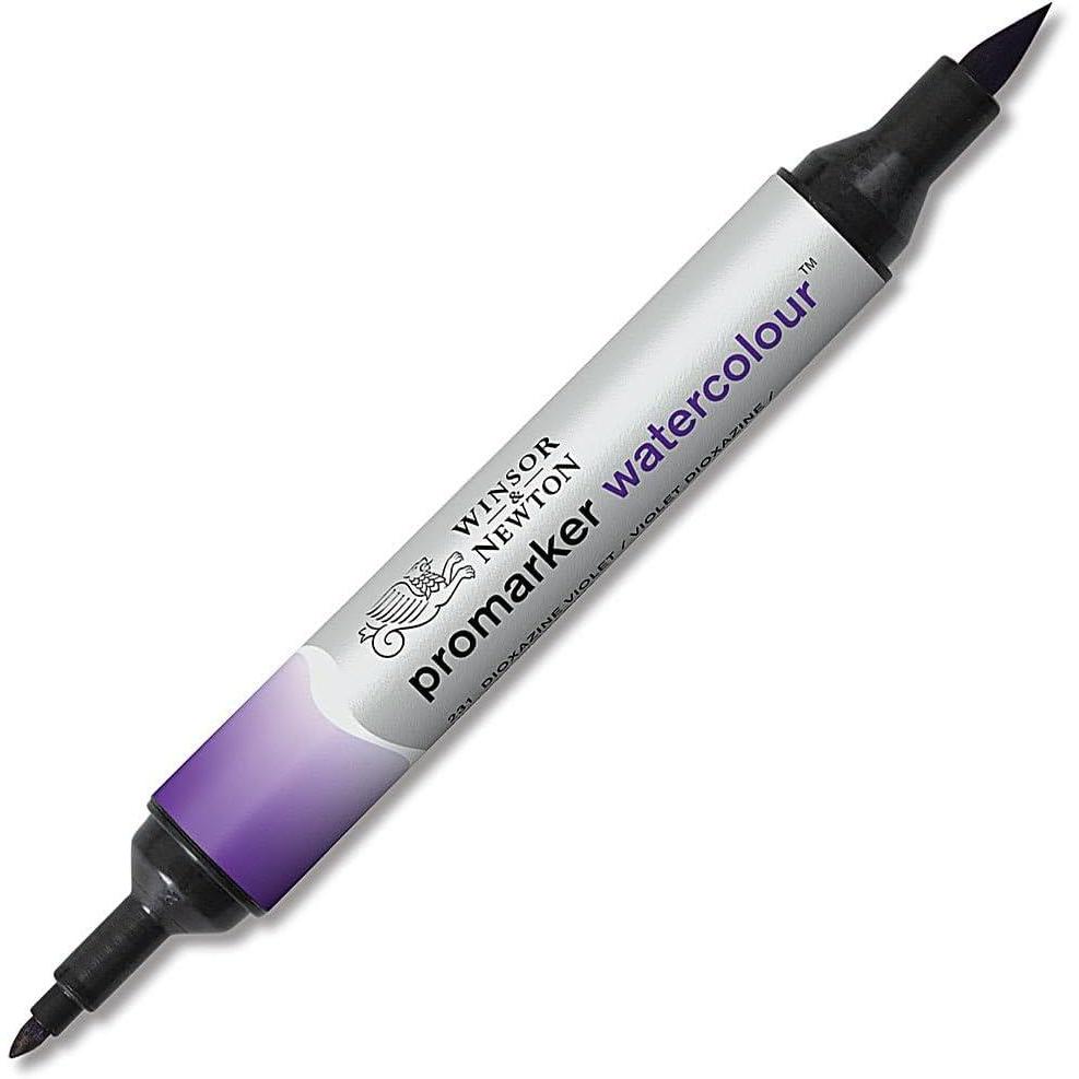 imageWinsor amp Newton ProMarker Watercolor Marker Alizarin Crimson HueDioxazine Violet