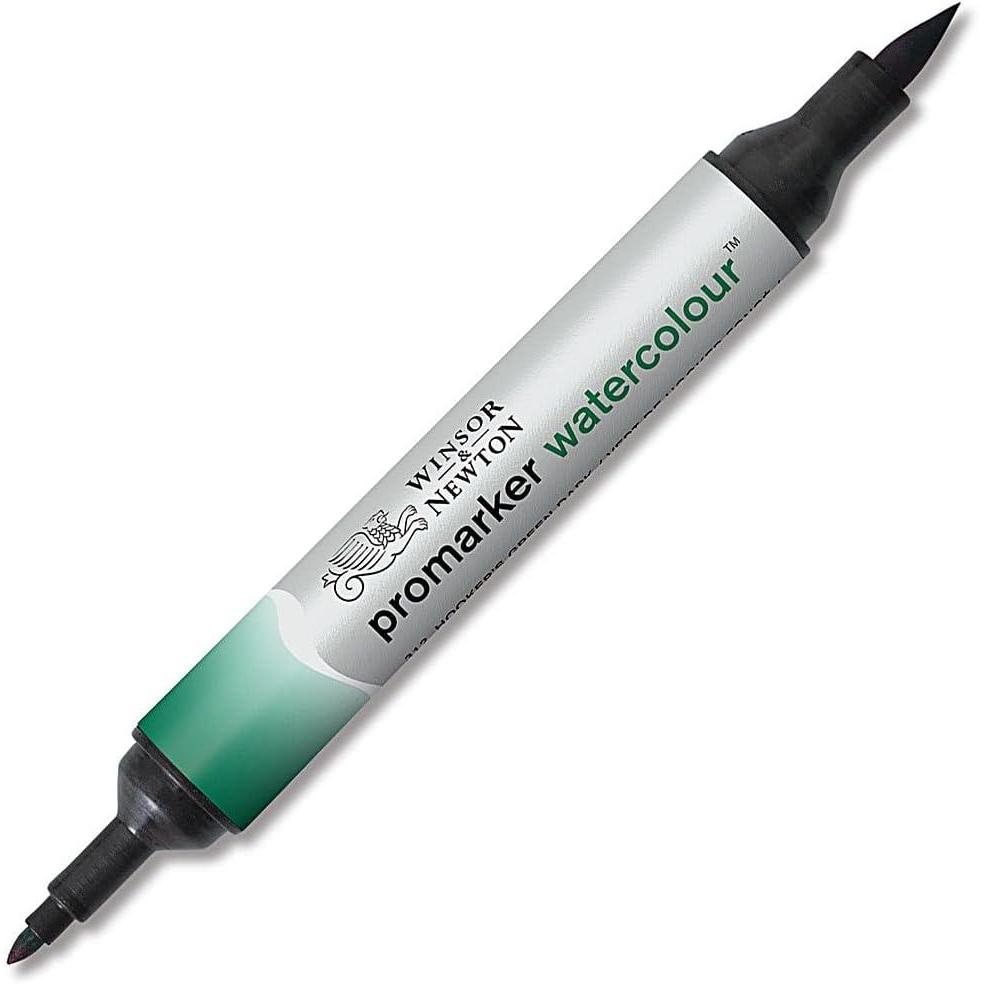 imageWinsor amp Newton ProMarker Watercolor Marker Alizarin Crimson HueHookers Green Dark
