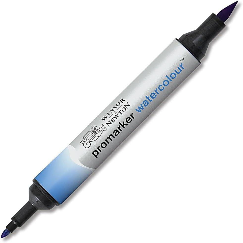 imageWinsor amp Newton ProMarker Watercolor Marker Alizarin Crimson HueMid Blue