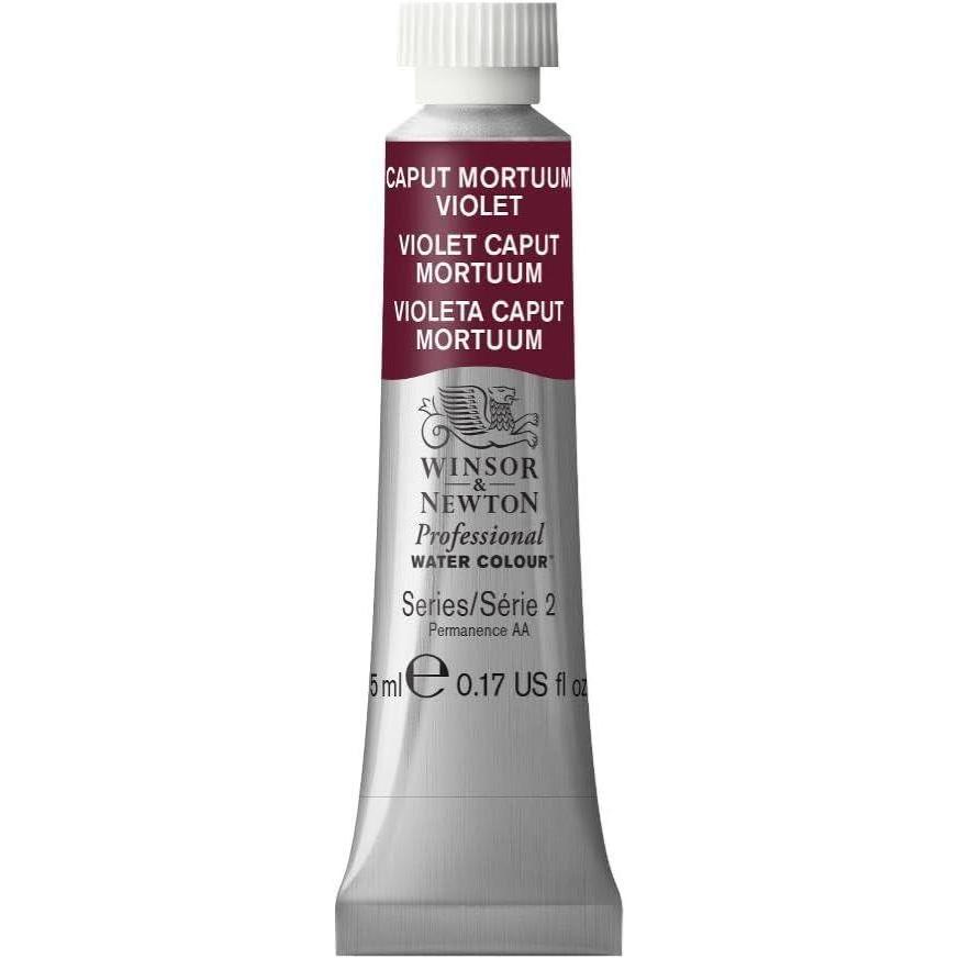 imageWinsor amp Newton Professional Watercolor 14ml 047oz Tube Lemon Yellow DeepCaput Mortuum Violet