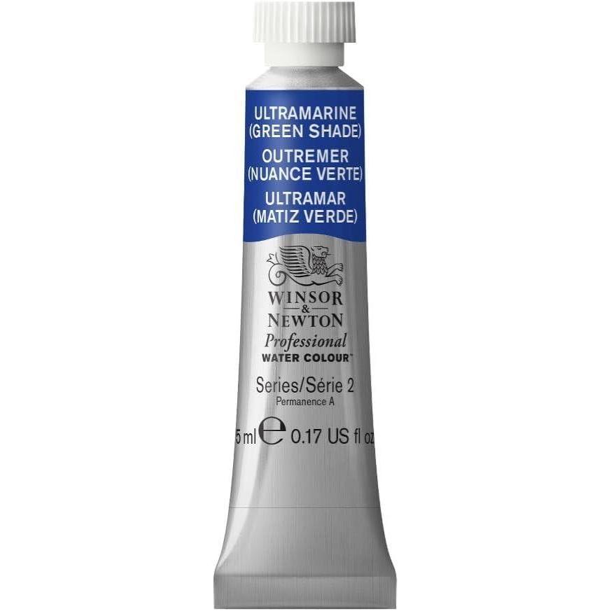 imageWinsor amp Newton Professional Watercolor 14ml 047oz Tube Lemon Yellow DeepUltramarine Green Shade