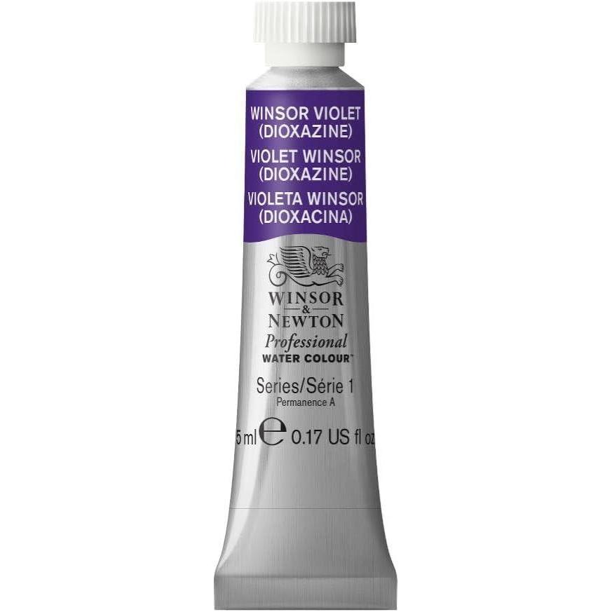 imageWinsor amp Newton Professional Watercolor 14ml 047oz Tube Lemon Yellow DeepWinsor Violet Dioxazine