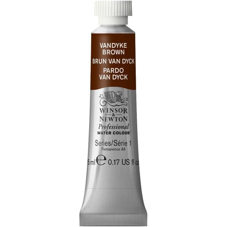 imageWinsor amp Newton Professional Watercolour Revival Collection Half Pan Tyrian PurpleVandyke Brown