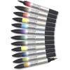 Winsor & Newton ProMarker Watercolor Marker Set, 24 Count, Basic Tones(Basic Tones)