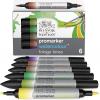 Winsor & Newton ProMarker Watercolor Marker Set, 24 Count, Basic Tones(Foliage Tones)