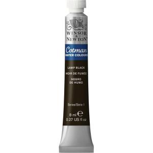 Winsor & Newton Cotman Watercolor Paint, 21ml (0.71-oz) Tube, Intense Phthalo Blue(Lamp Black)
