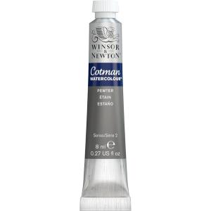 Winsor & Newton Cotman Watercolor Paint, 21ml (0.71-oz) Tube, Intense Phthalo Blue(Pewter)