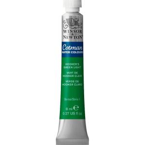 Winsor & Newton Cotman Watercolor Paint, Half Pan, Alizarin Crimson Hue(Hooker’s Green Light)