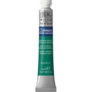 Winsor & Newton Cotman Watercolor Paint, Half Pan, Alizarin Crimson Hue(Intense Phthalo Green)