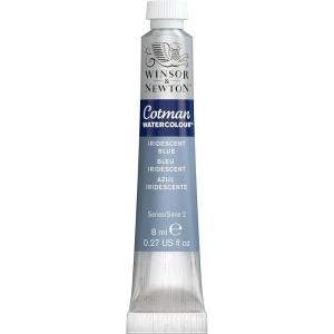 Winsor & Newton Cotman Watercolor Paint, Half Pan, Alizarin Crimson Hue(Iridescent Blue)