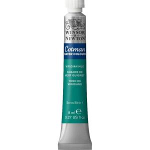Winsor & Newton Cotman Watercolor Paint, Half Pan, Alizarin Crimson Hue(Viridian Hue)