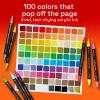 ARTISTRO 100 Dual Tip Acrylic Paint Markers, Paint Pens, Drawing Markers for Textile, Rock, Glass, Wood, Paper, Ceramic, Canvas, DIY – Art Supplies Kit for Kids and Adults (Brush + Fine)(100)