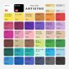 ARTISTRO 100 Dual Tip Acrylic Paint Markers, Paint Pens, Drawing Markers for Textile, Rock, Glass, Wood, Paper, Ceramic, Canvas, DIY – Art Supplies Kit for Kids and Adults (Brush + Fine)(42)