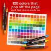 ARTISTRO 120 Acrylic Paint Markers – Paint Pens for Drawing, Brush + Fine Tips – For Fabric, Rock, Glass, Wood, DIY, Craft, Canvas – Art and Craft Supplies for Adults, Teens, Kids