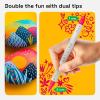 ARTISTRO 48 Acrylic Paint Markers – Paint Pens for Drawing, Brush + Fine Tips – For Fabric, Rock, Glass, Wood, DIY, Eggs – Art & Craft Supplies for Adults, Teens, Kids – Easter Basket Stuffers
