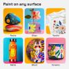 ARTISTRO 48 Acrylic Paint Markers – Paint Pens for Drawing, Brush + Fine Tips – For Fabric, Rock, Glass, Wood, DIY, Eggs – Art & Craft Supplies for Adults, Teens, Kids – Easter Basket Stuffers
