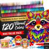 ARTISTRO 120 Acrylic Paint Markers – Paint Pens for Drawing, Brush + Fine Tips – For Fabric, Rock, Glass, Wood, DIY, Craft, Canvas – Art and Craft Supplies for Adults, Teens, Kids