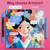 ARTISTRO 12 Metallic Dual-Tip Acrylic Paint Markers – Paint Pens Set with Dot & Fine Tips for Fabric, Rock, Glass, Wood, Coloring Books – Arts & Crafts Gift – Classroom Must Haves & School Supplies(120)