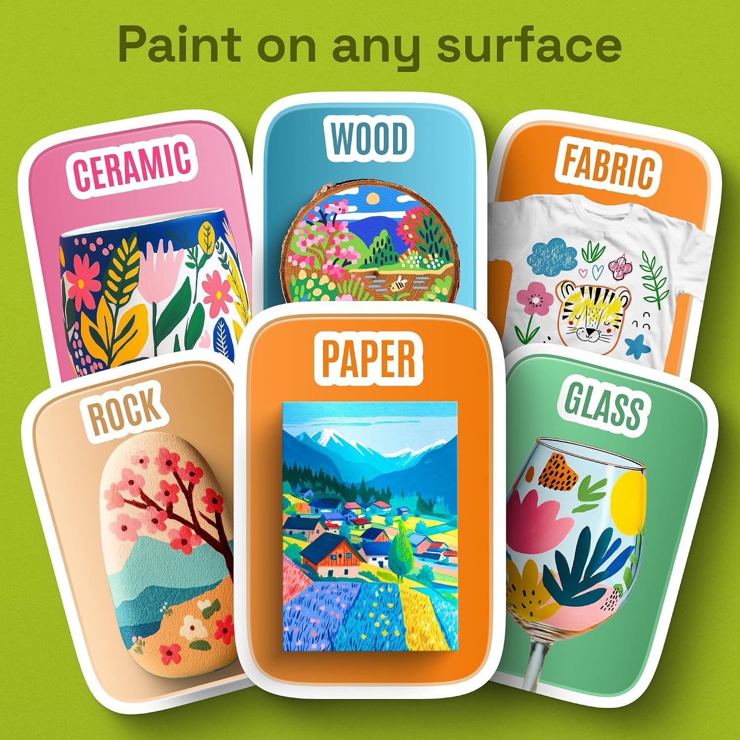 image:imageARTISTRO 72 Acrylic Paint Markers Paint Pens for Drawing For Fabric Rock Glass Wood Molds Arts amp Crafts Gift for Adults Teens Kids Classroom Must Haves amp School SuppliesMulticolor