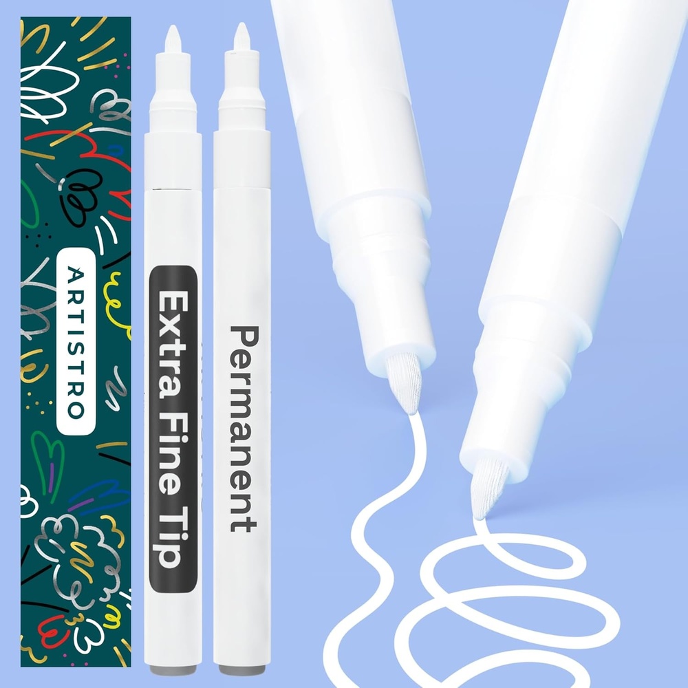 image:imageARTISTRO OilBased Tire Paint Pens White 2 Pack