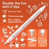 ARTISTRO 72 Acrylic Paint Markers – Paint Pens for Drawing – For Fabric, Rock, Glass, Wood, Molds – Arts & Crafts Gift for Adults, Teens, Kids, Classroom Must Haves & School Supplies(White)
