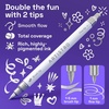 ARTISTRO 72 Acrylic Paint Markers – Paint Pens for Drawing – For Fabric, Rock, Glass, Wood, Molds – Arts & Crafts Gift for Adults, Teens, Kids, Classroom Must Haves & School Supplies(Silver)