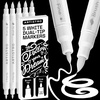 ARTISTRO 72 Acrylic Paint Markers – Paint Pens for Drawing – For Fabric, Rock, Glass, Wood, Molds – Arts & Crafts Gift for Adults, Teens, Kids, Classroom Must Haves & School Supplies(White)