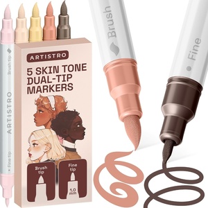 ARTISTRO 72 Acrylic Paint Markers – Paint Pens for Drawing – For Fabric, Rock, Glass, Wood, Molds – Arts & Crafts Gift for Adults, Teens, Kids, Classroom Must Haves & School Supplies(Skin Tones)