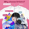 ARTISTRO 120 Dual-Tip Fabric Markers – Fabric Decorating Kit – Permanent for Clothes – Acrylic Paint Pens for Sneakers, Bags, Shoes, Textile, Canvas, Sewing, Craft, DIY – Brush and Fine Tip