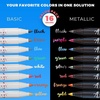 ARTISTRO 24 Acrylic Paint Markers – Paint Pens for Drawing – For Fabric, Rock, Glass, Wood, Molds – Arts & Crafts Gift for Adults, Teens, Kids, Classroom Must Haves & School Supplies(16 Brush Tip)
