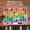 ARTISTRO 100 Dual-Tip Acrylic Paint Pens With Storage Bag – Markers With Brush + Fine Precision Tips – Multisurface Painting for Fabric, Rock, Glass, Wood & More(Dual Tip (Brush + Fine))