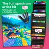 ARTISTRO 100 Dual-Tip Acrylic Paint Pens With Storage Bag – Markers With Brush + Fine Precision Tips – Multisurface Painting for Fabric, Rock, Glass, Wood & More(Dual Tip (Brush + Fine))