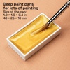 ARTISTRO Professional Metallic Watercolor Paint Set for Adults – 6 Pigment-Rich Gold Colors, XL Pans, ASTM-I Lightfastness, High Tinting Strength Watercolor Set for Professionals made by professionals
