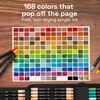 ARTISTRO 168 Dual-Tip Acrylic Calligraphy Pens, Brush & Fine Tips