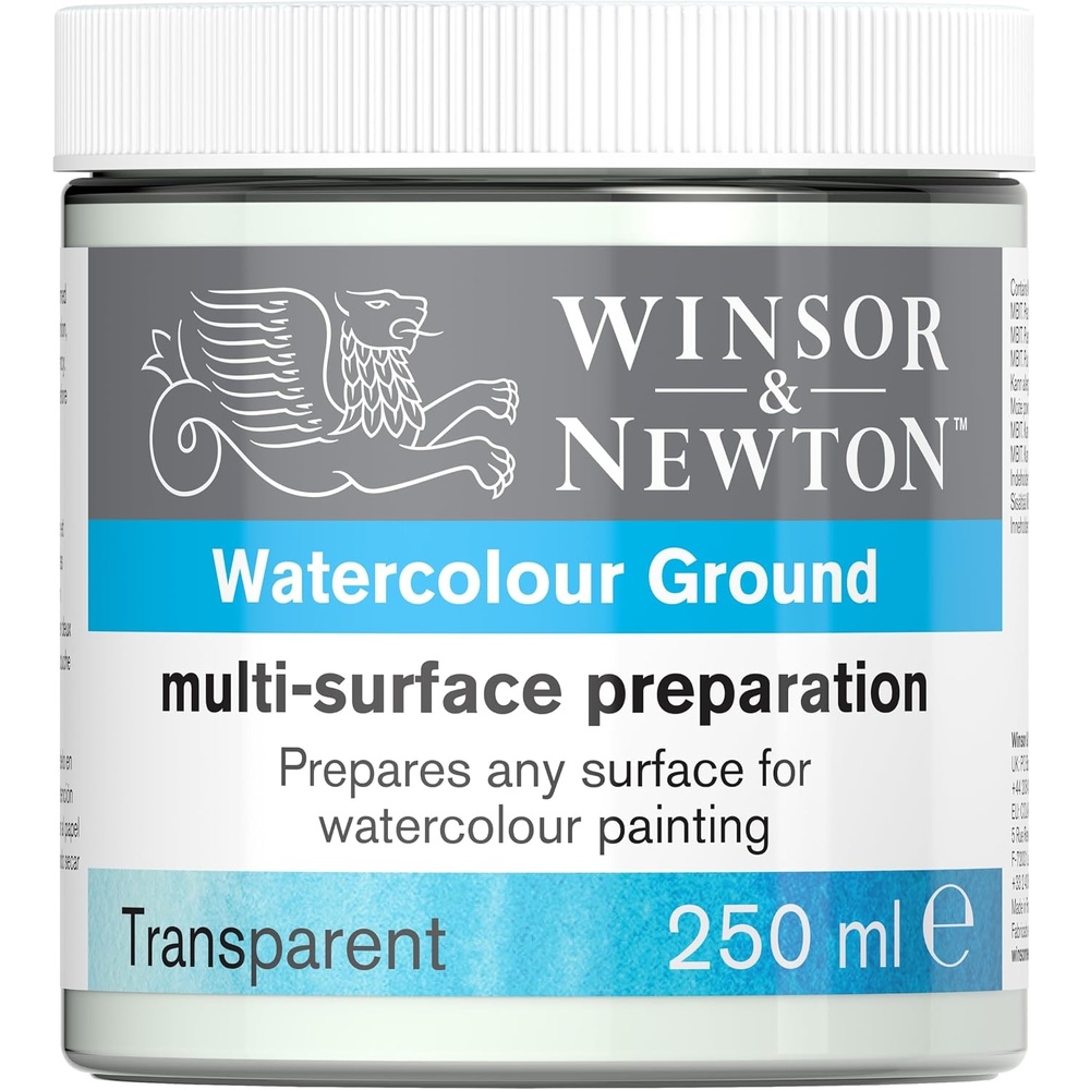 image:imageWinsor amp Newton Watercolor Multi Surface Preparation White 250mlTransparent