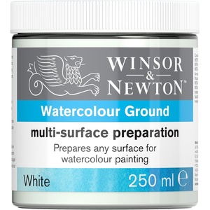 Winsor & Newton Watercolor Multi Surface Preparation, White, 250ml(White)