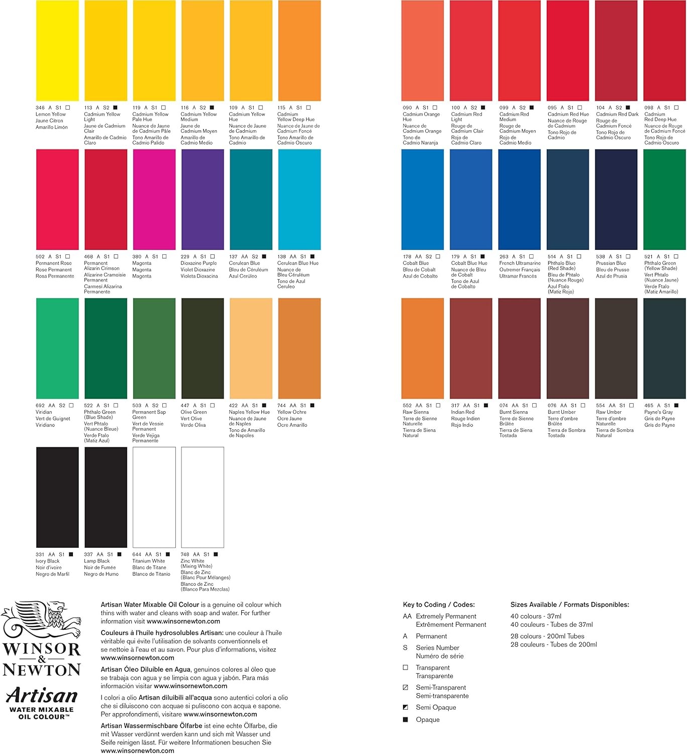 image:imageWinsor amp Newton Artisan Water Mixable Oil Colour 125oz 37ml MagentaCerulean Blue