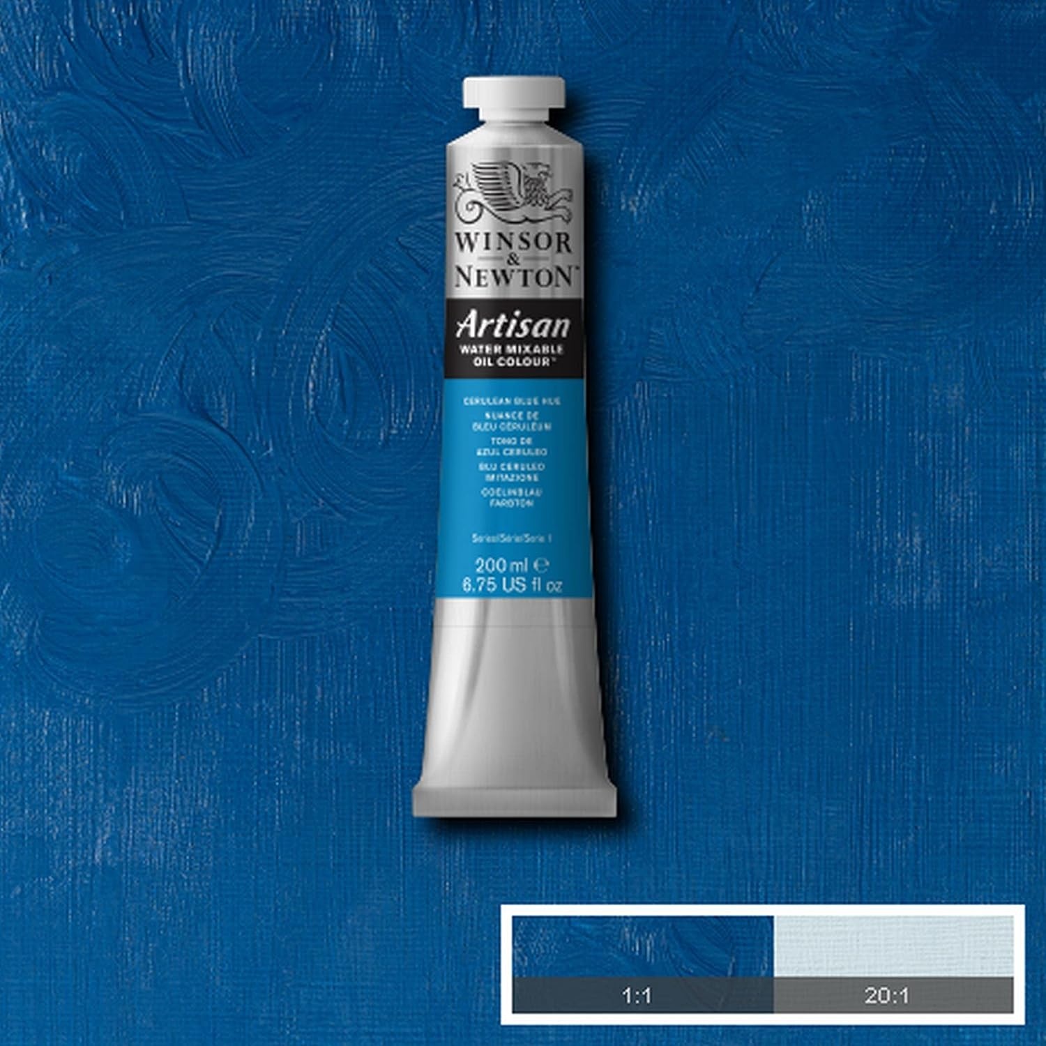 image:imageWinsor amp Newton Artisan Water Mixable Oil Colour 125oz 37ml MagentaCerulean Blue Hue