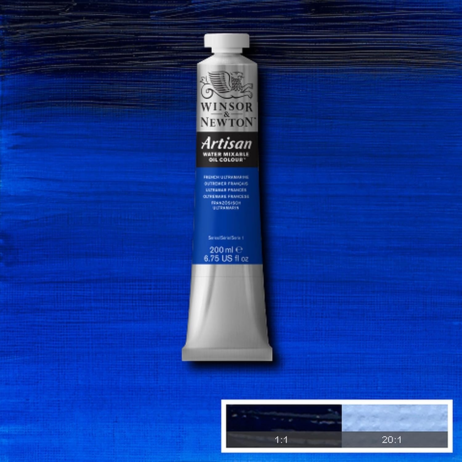 image:imageWinsor amp Newton Artisan Water Mixable Oil Colour 125oz 37ml MagentaFrench Ultramarine
