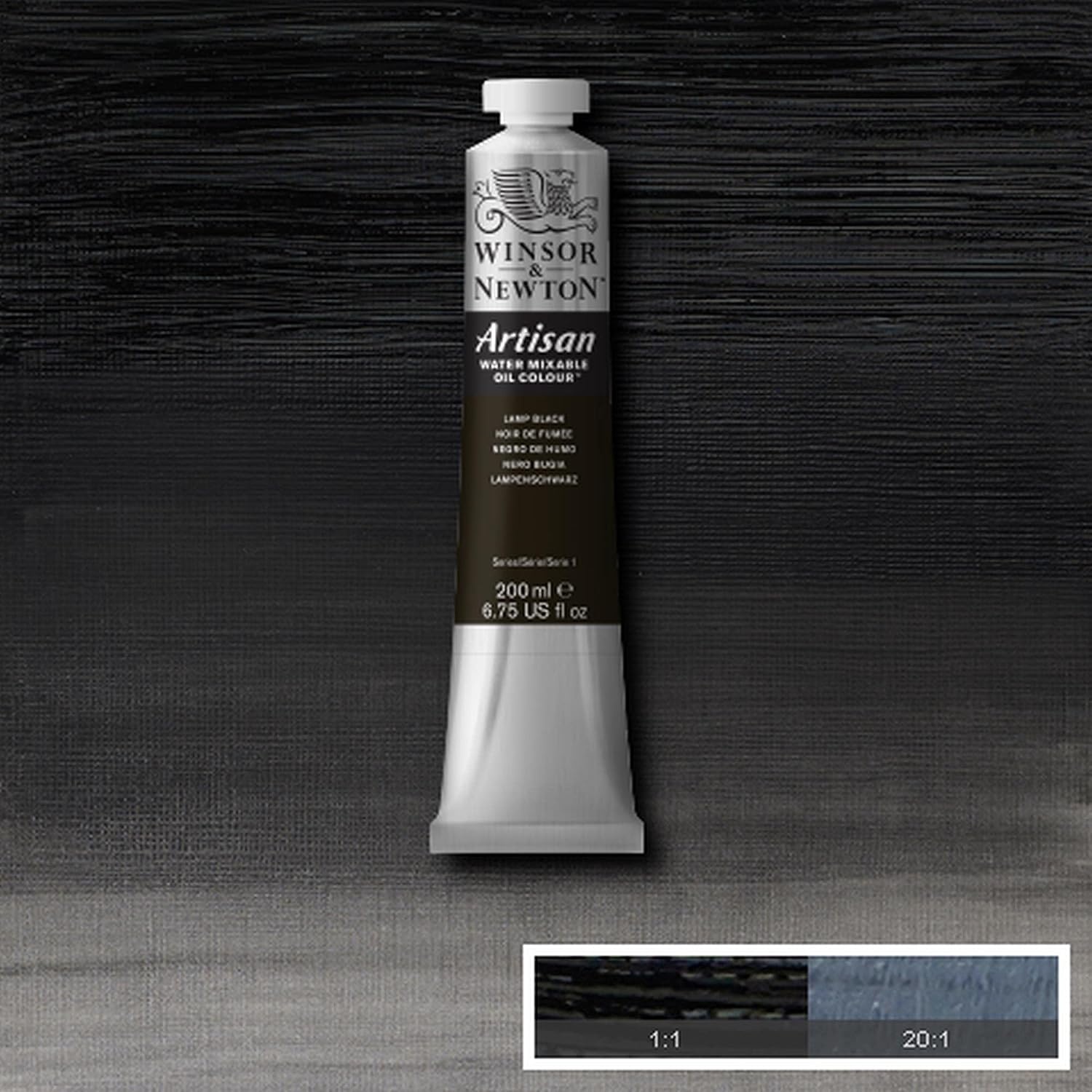 image:imageWinsor amp Newton Artisan Water Mixable Oil Colour 125oz 37ml MagentaLamp Black