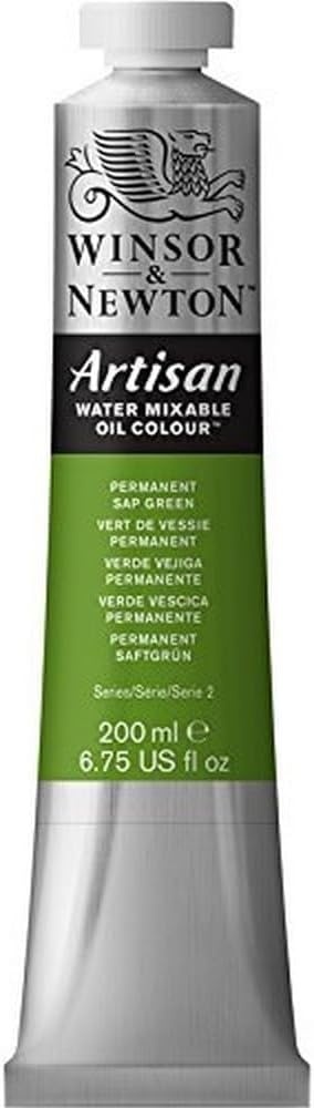 image:imageWinsor amp Newton Artisan Water Mixable Oil Colour 125oz 37ml MagentaPermanent Sap Green