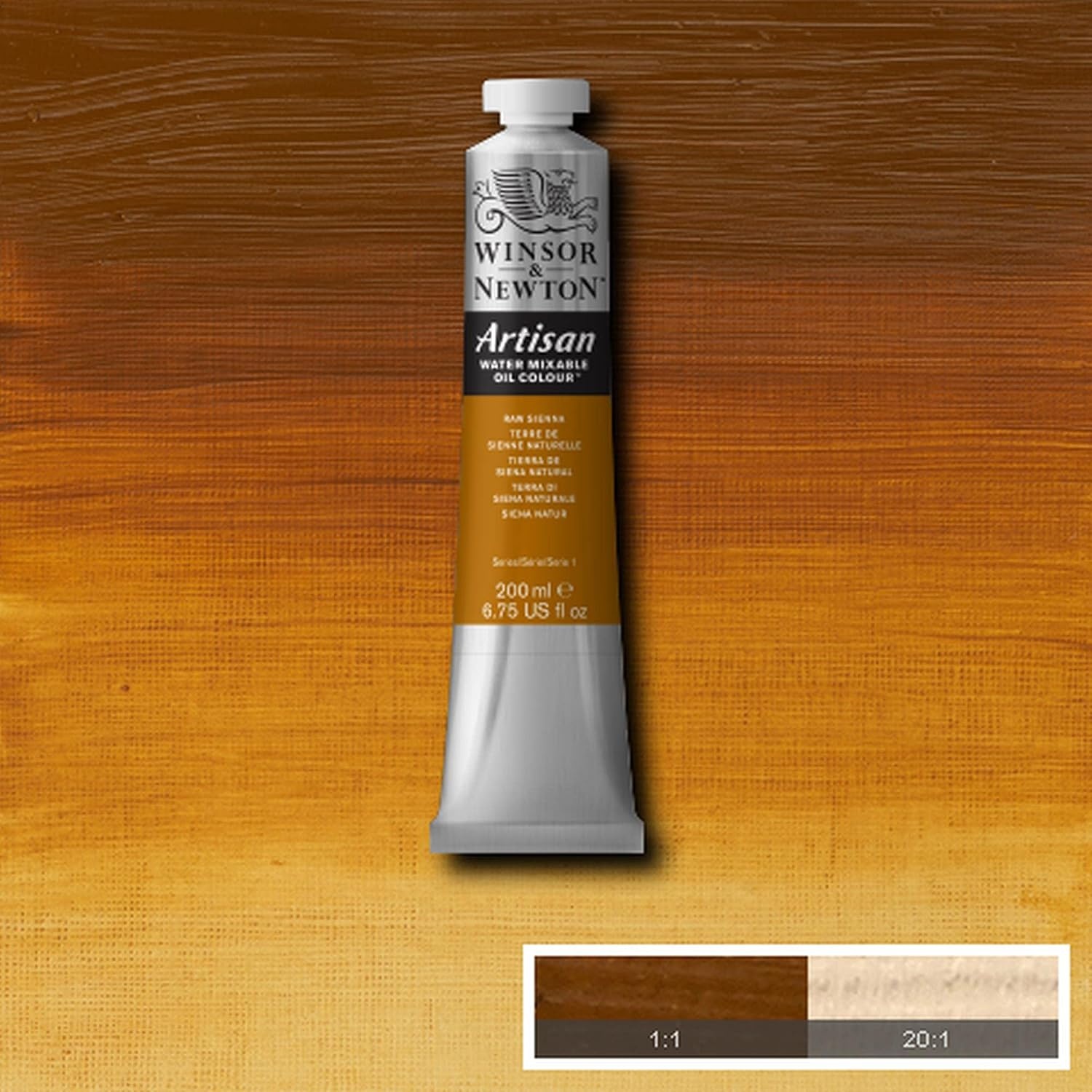 image:imageWinsor amp Newton Artisan Water Mixable Oil Colour 125oz 37ml MagentaRaw Sienna